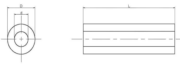 Especificación de guardabarros cilíndrico