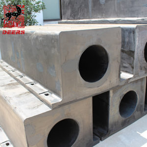 Parachoques de goma cuadrado