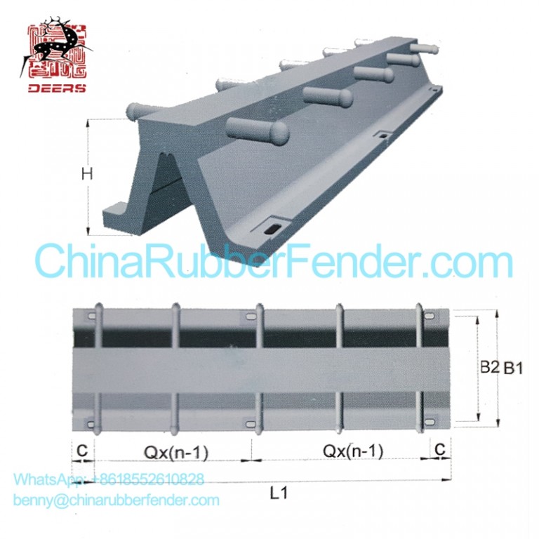 Parachoques de goma vertical para el lado del barco (2)